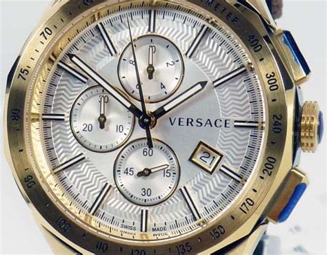 versace men's glaze watch|silver versace watch men.